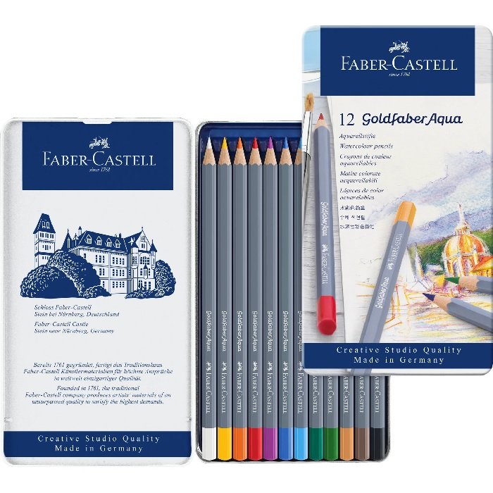 Faber-Castell 輝柏 創意工坊水彩色鉛筆12色 *114612
