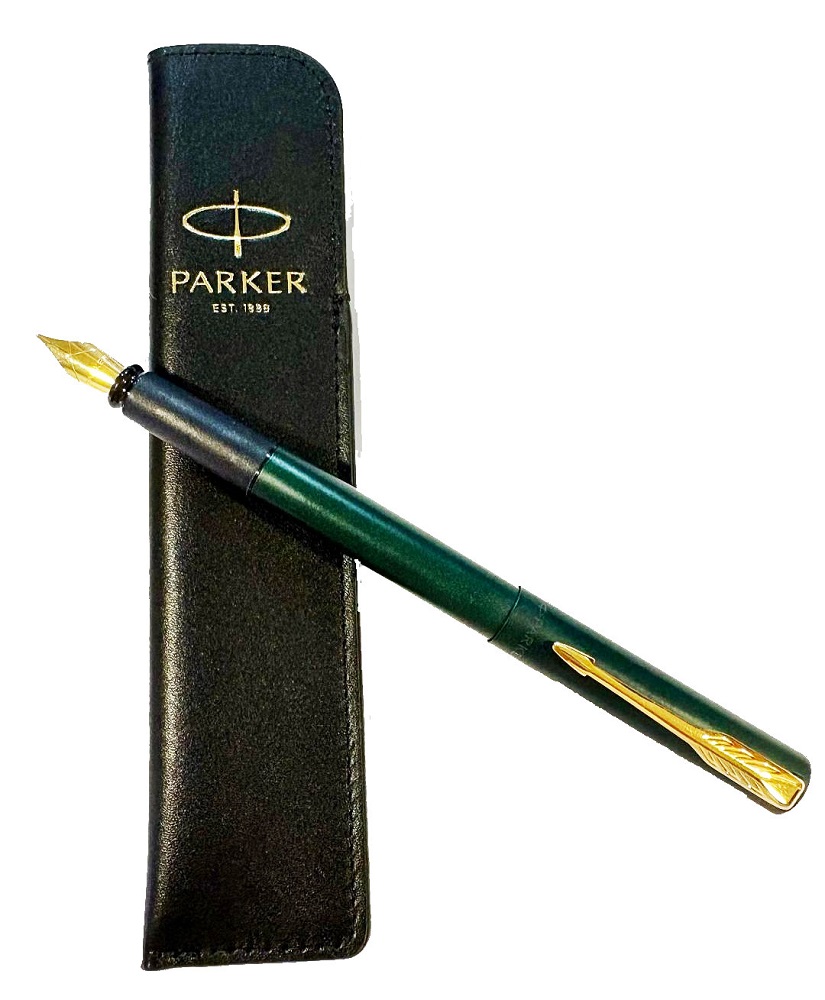 PARKER 派克 PARKER 派克 威雅XL森林綠鋼筆 真皮筆套禮盒