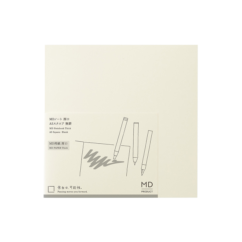 日本 MD PRODUCT《MD Notebook Thick 厚口筆記本》A5 方形空白