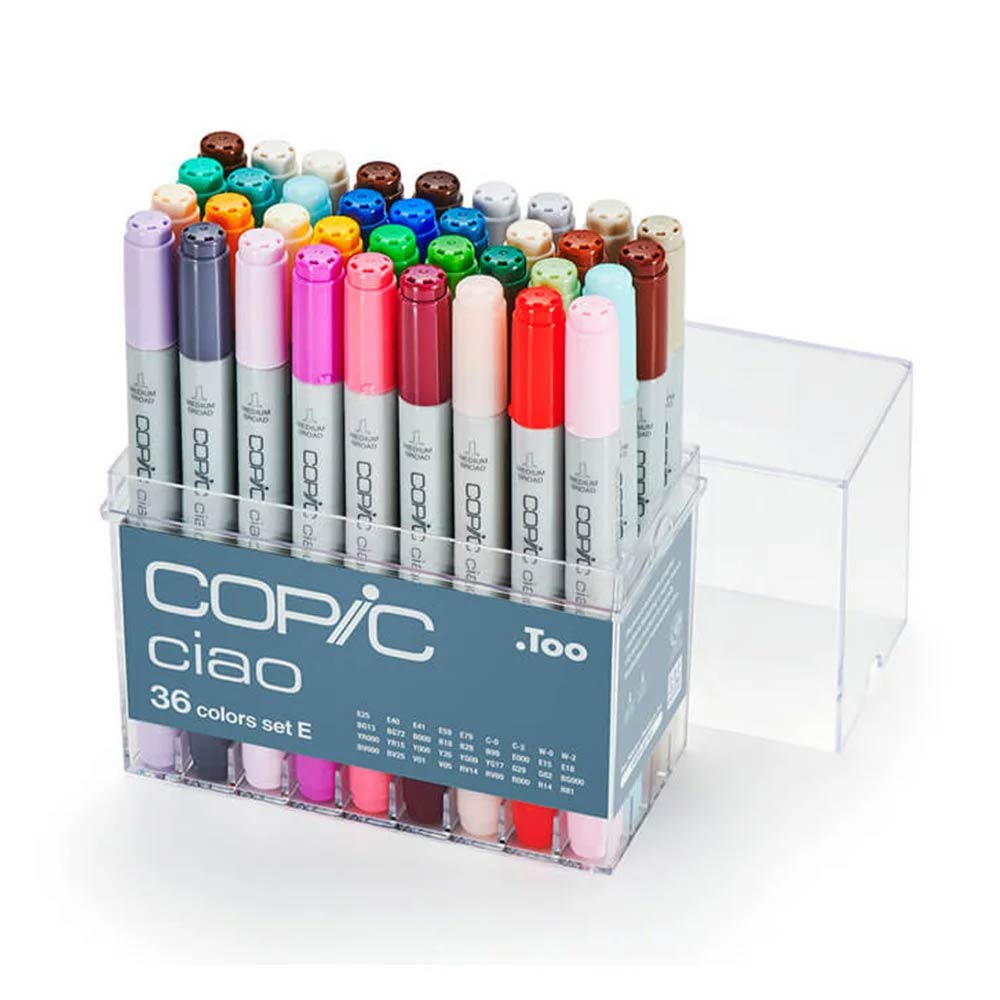 COPIC Ciao 第三代 圓桿麥克筆 36 Color Set E 36色 E色系 36E /盒 (原廠公司貨)