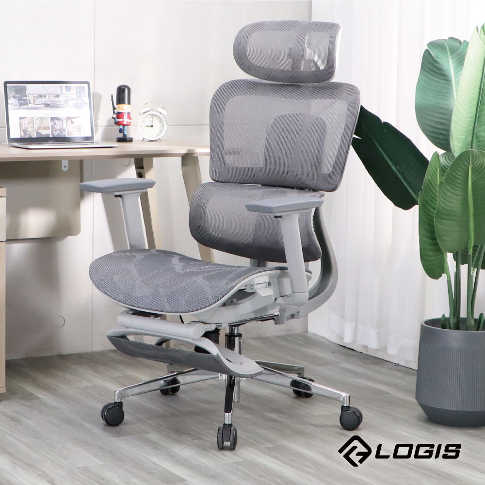 LOGIS 邏爵 靜謐流光PRO透氣全網椅 電腦椅 辦公椅【106A-ZG】