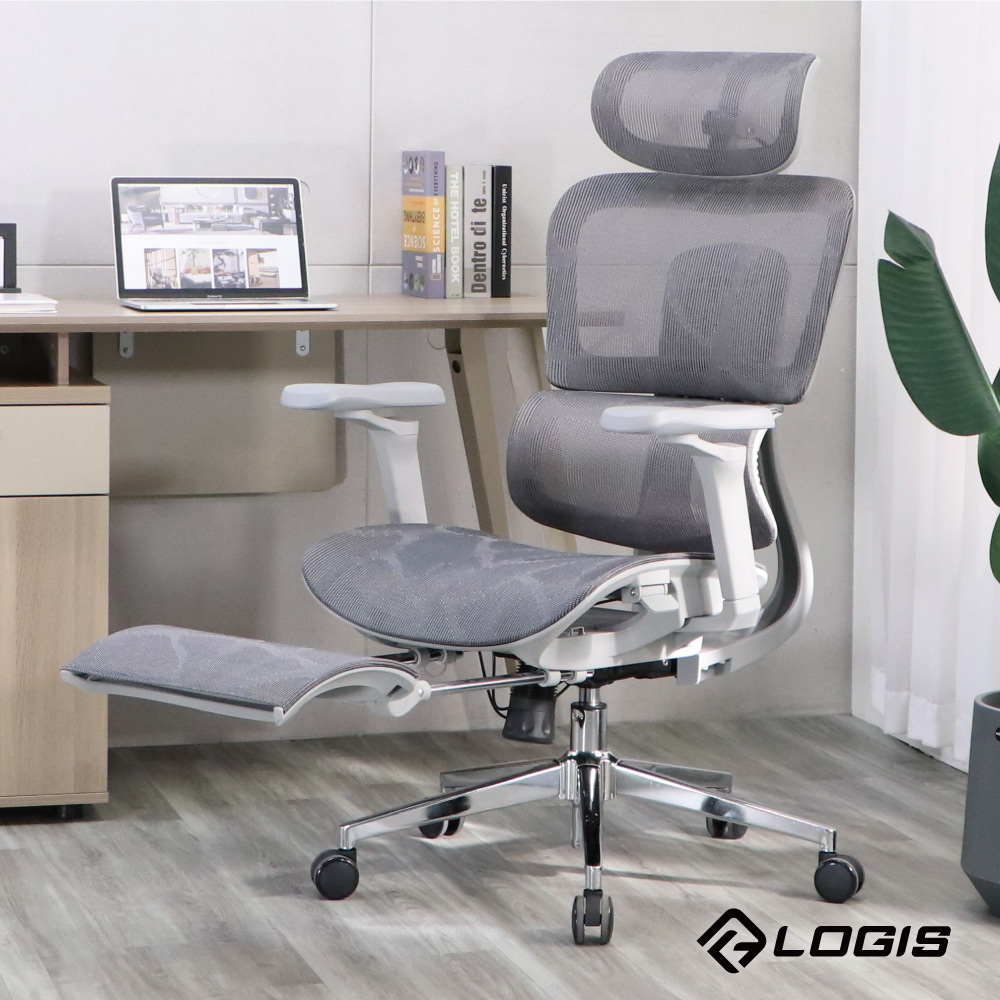 LOGIS 邏爵 頂級流光PRO人體工學透氣全網椅 電腦椅 辦公椅【106AT11-ZG】