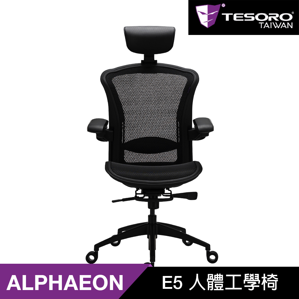 ALPHAEON E5 人體工學椅-黑色