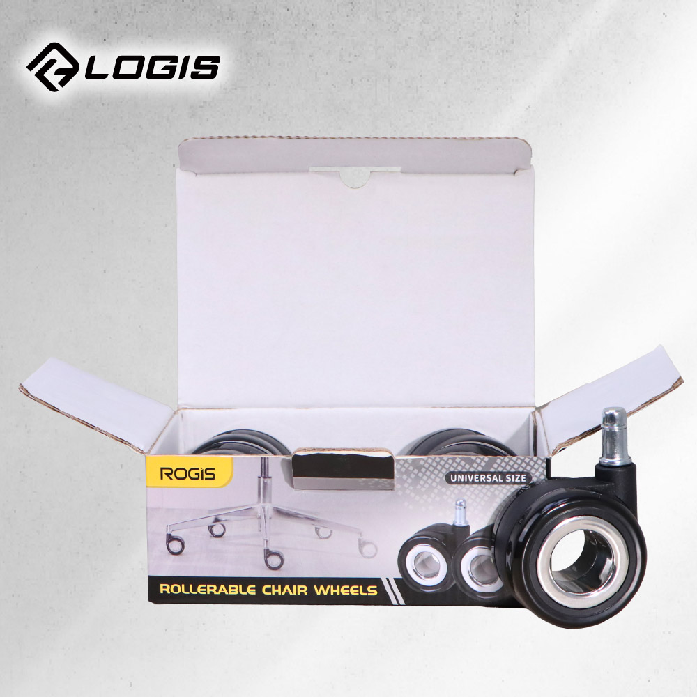 LOGIS 邏爵 高質感電腦椅空心耐重PVC滑輪 滾輪 辦公椅輪 電腦椅輪【6OPVC】