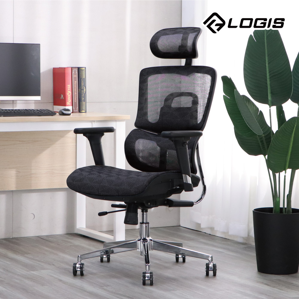 LOGIS 邏爵 時尚菱格工學透氣全網椅【A601G】