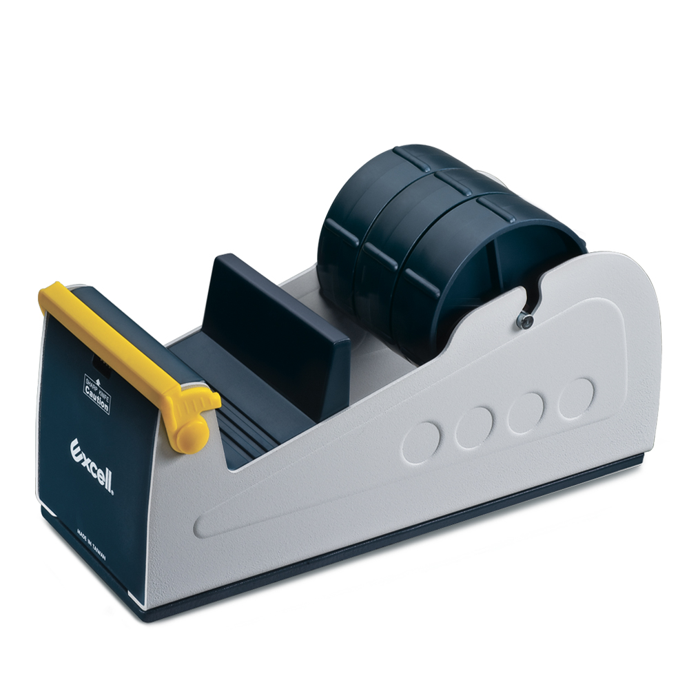 Excell ET-337三軌桌上型膠帶台-不含膠帶 (1入) 穩定防滑 鐵製工業風 文具膠台