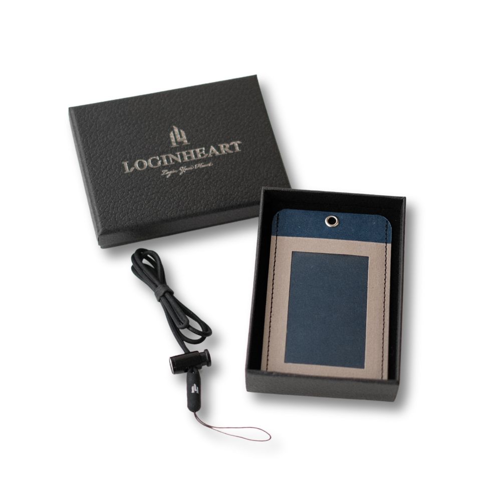 LOGINHEART｜免取卡正面感應證件套 雲朵灰 其他夾層票卡不干擾 臺灣製造獨家精品 附矽膠掛繩