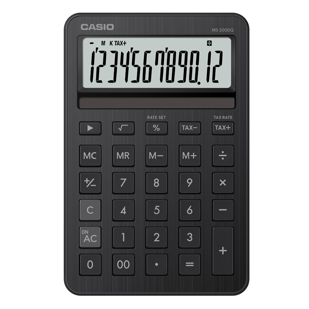 CASIO 卡西歐 閃耀時尚桌上型MINI款曜石計算機-夜空黑