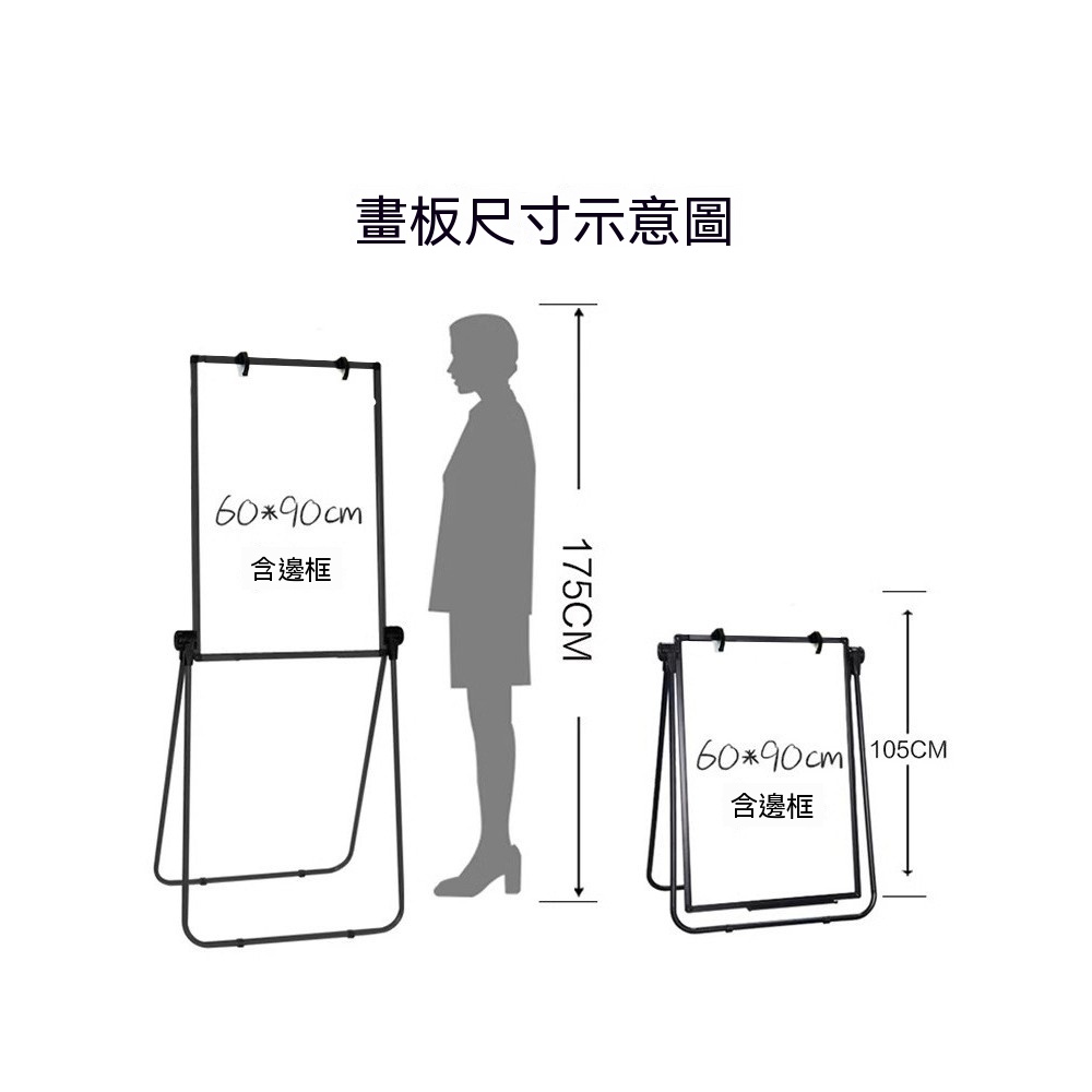 辦公磁性板 家用畫板 立式白板 教學培訓白板 告示板 展板 U型白板 寫字板 支架式 可升降摺疊