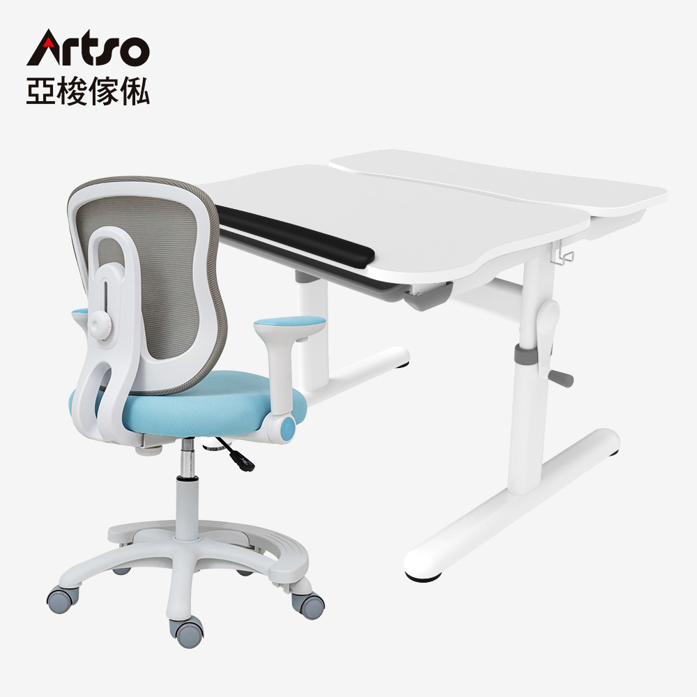 Artso 亞梭傢俬 Easy One桌+吐司椅 升級坐剎輪(兒童桌椅/成長桌椅/學習桌椅/升降桌椅)