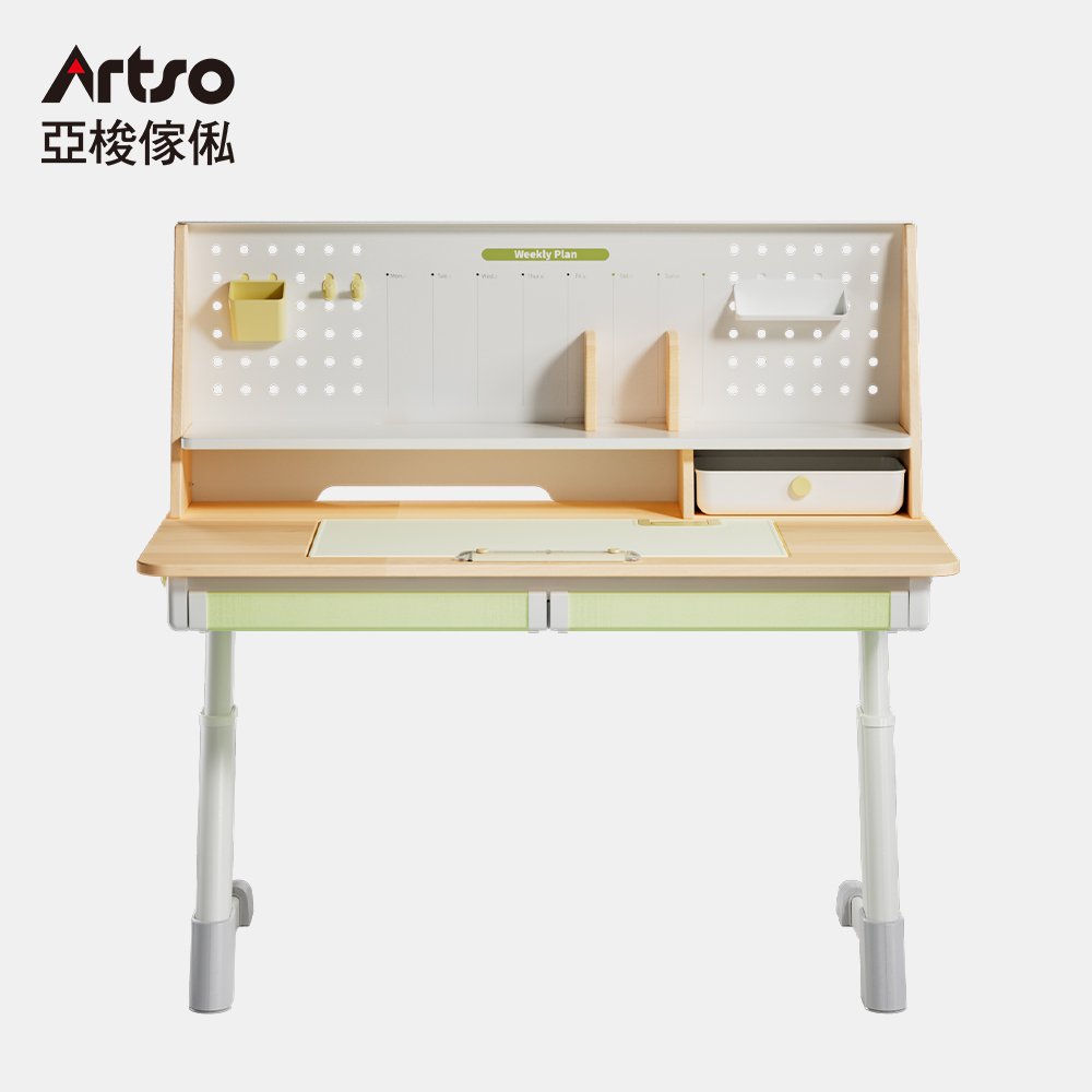 Artso 亞梭傢俬 森閱桌_120公分+軟質桌墊(兒童成長桌/書桌/升降桌/學習桌)