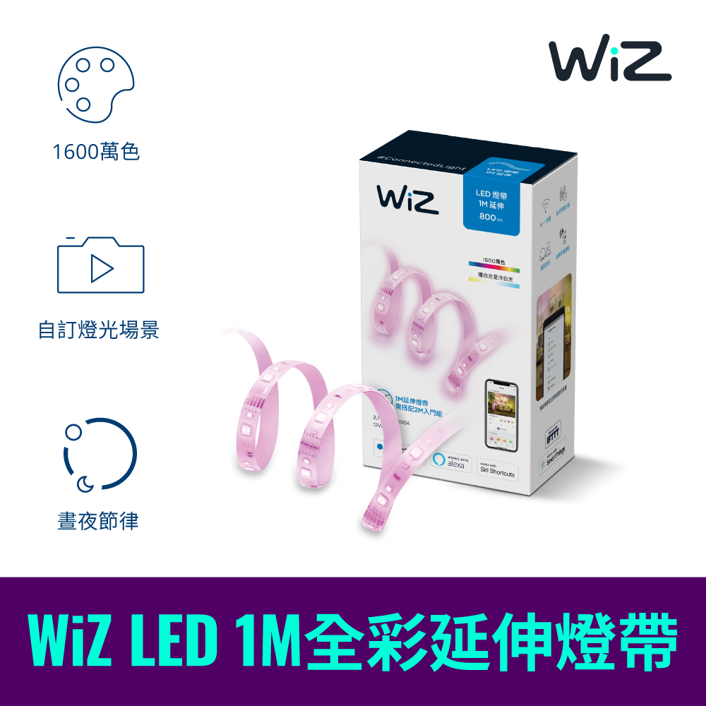 WiZ 1M全彩延伸燈帶(PW02N)