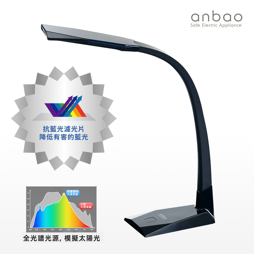安寶 anbao 安寶二代抗藍光檯燈 – 黑科技系列 AB-7739(黑