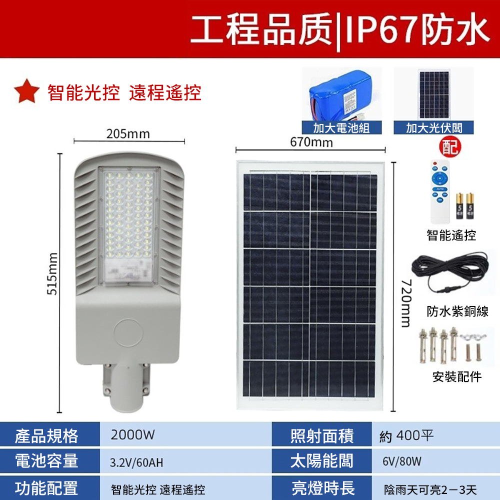 集集客 太陽能燈 戶外庭院燈 爆亮防水壁燈 太陽能路燈 投光燈(其他規格)