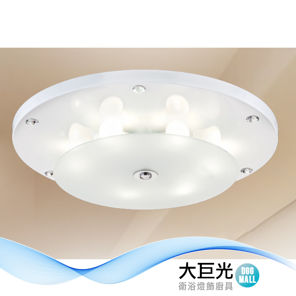 大巨光 典雅風-E27x3 吸頂燈-中(LW-12-2916)小夜燈 附電子開關 鋼材 台灣製造