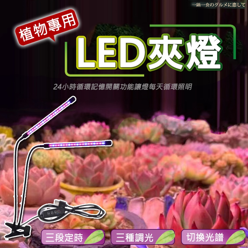 快速到貨LED可定時植物生長燈(三管)