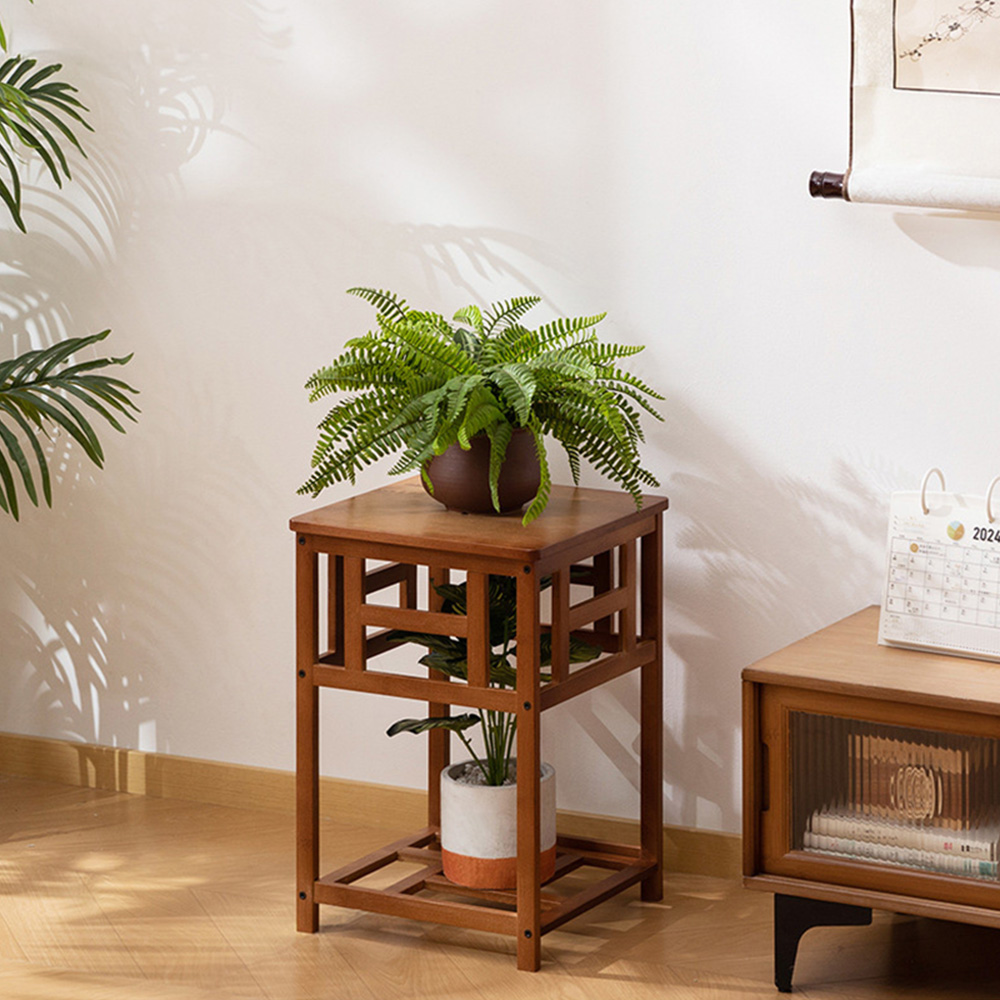 HappyLife 楠竹復古中式花台/45CM高(Y12387) - PChome 24h購物