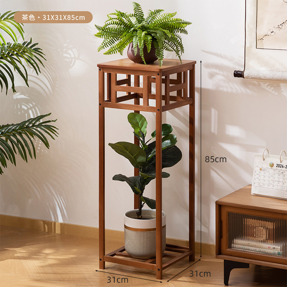 HappyLife 楠竹復古中式花台/85CM高(Y12389) - PChome 24h購物