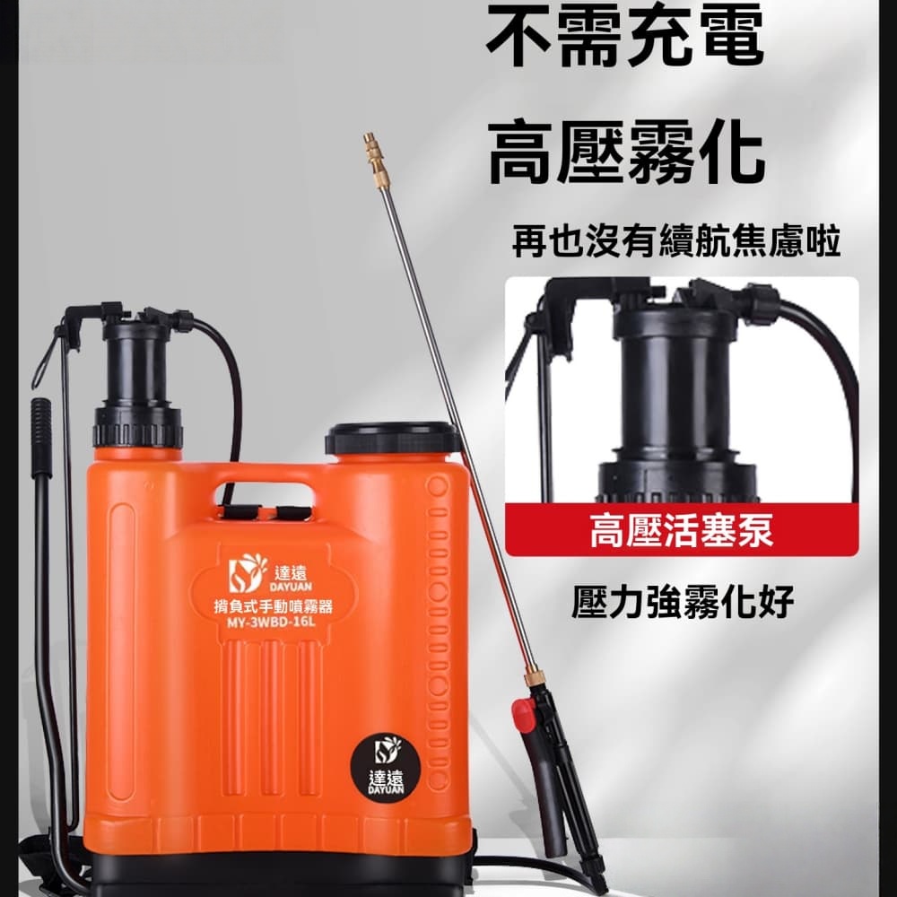 達遠農用手動噴霧器背負式手壓高壓消毒噴藥機家用噴壺噴霧打藥機手動
