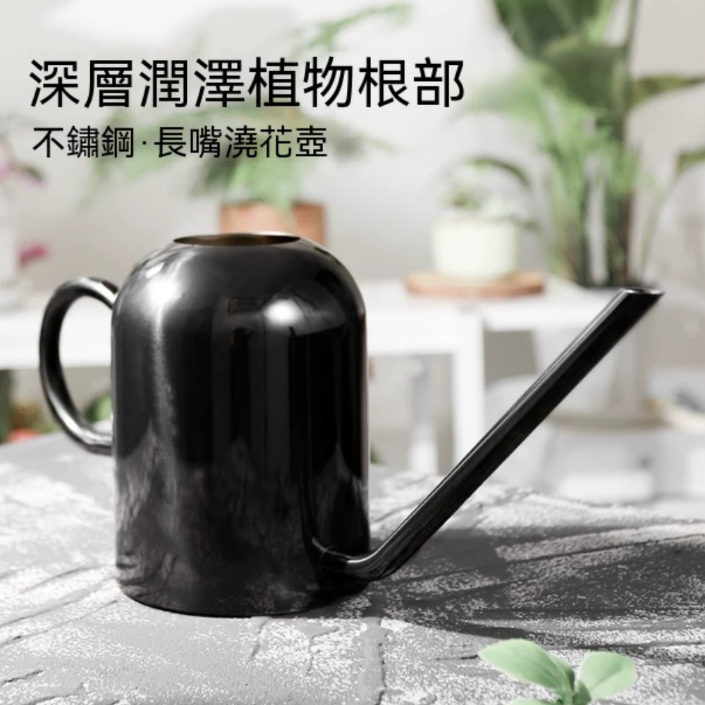 噴水壺不鏽鋼電鍍灑水壺長嘴園藝澆花壺盆栽專用淋花壺園藝專用工具電鍍