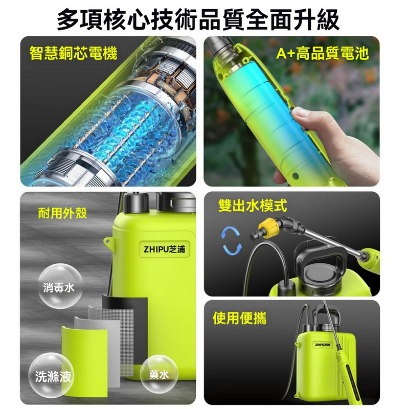 電動噴霧器鋰電高壓噴霧器農用打藥機噴壺噴霧機抗摔耐磨霧化細膩園藝澆
