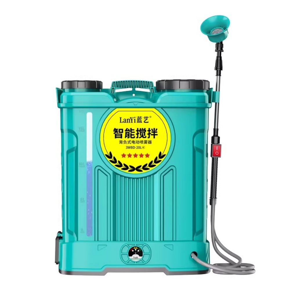 匠心】20L背負式電動噴霧器農田果園打藥機智能攪拌噴霧器【四開關攪拌