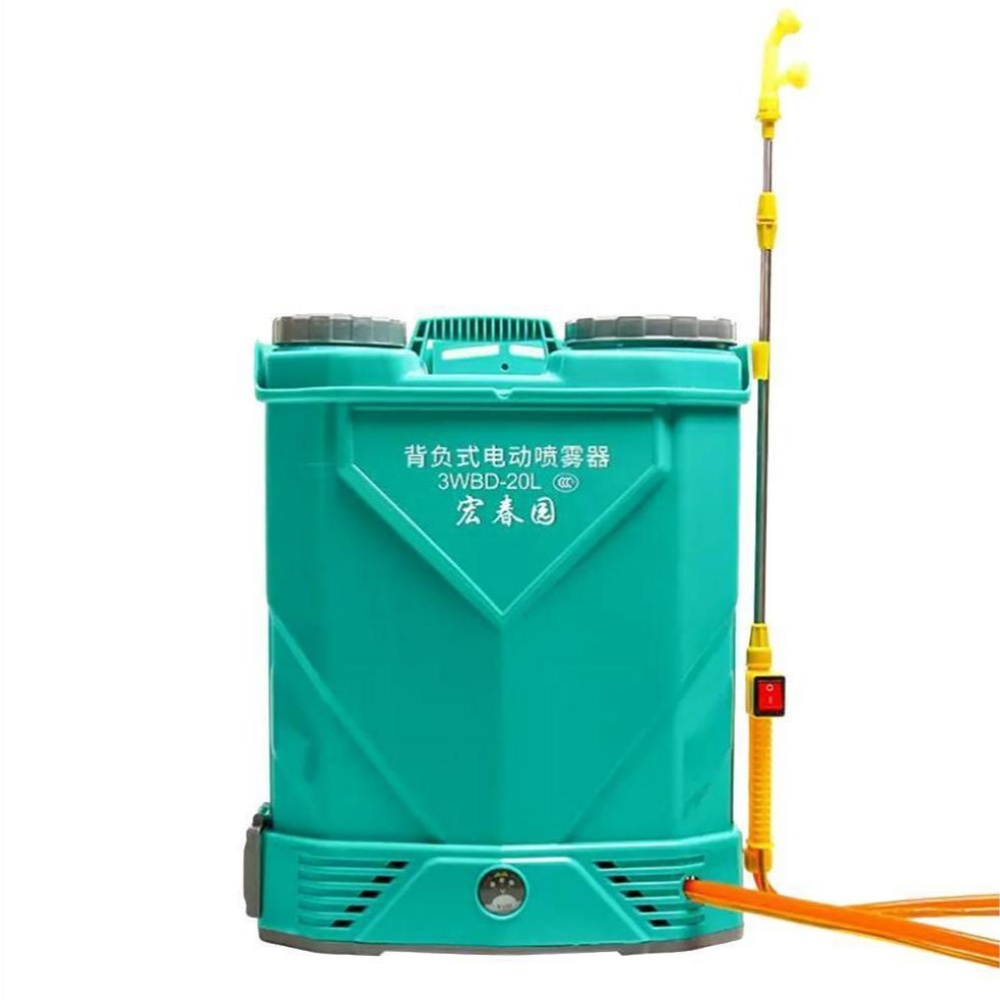 背負式噴霧機 DELIXI 德力西18L背負式電動噴霧器三開關雙筒蓋大功率高壓鋰電噴霧機打