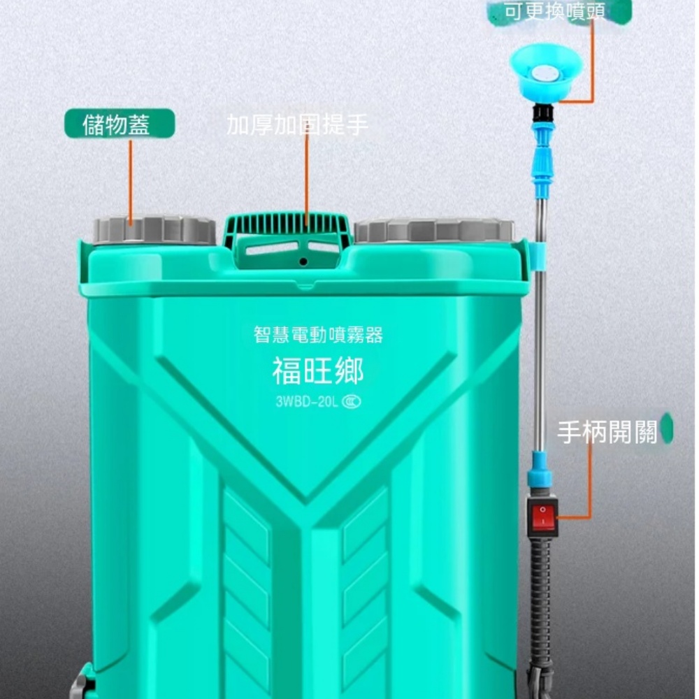 【銳達】噴霧器 20L背負式全自動噴霧器 家用打藥機器 園藝用品高壓噴水器 ZJ