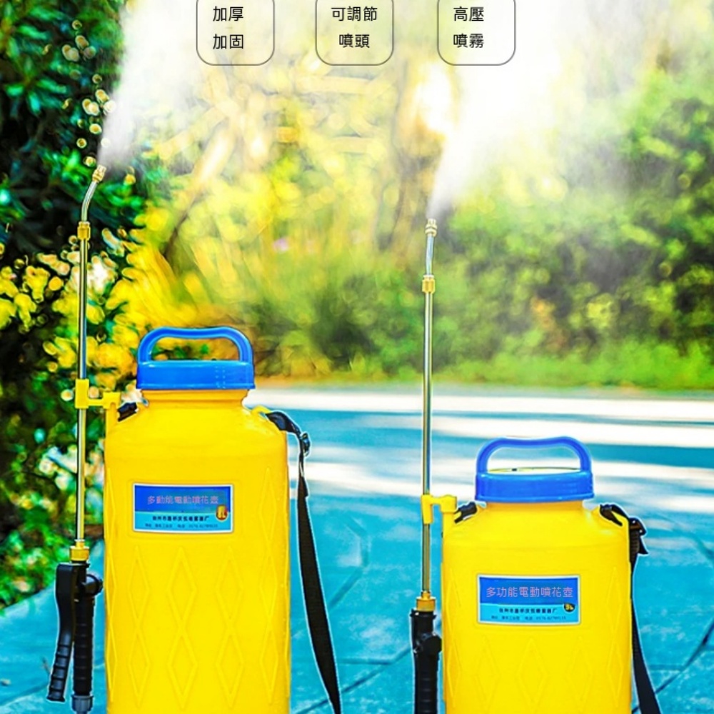 【銳達】噴霧器 打藥機家用 全自動電動噴霧器 小型噴壺 背負式噴水噴藥機器 可充電 定製款 ZJ