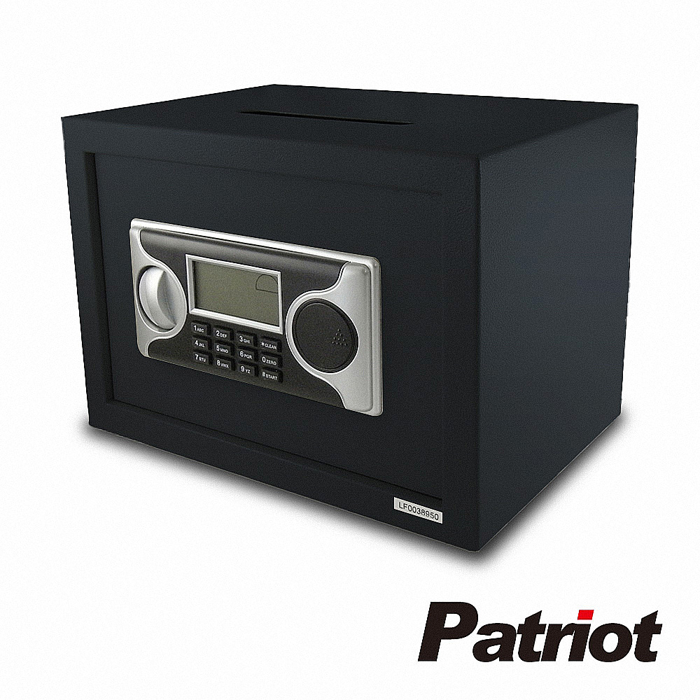 Patriot 愛國者 電子密碼投幣式三栓保險箱 25LA-D(黑色)