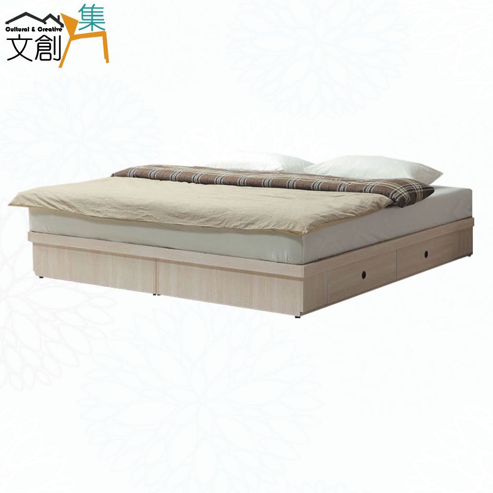 文創集 范巴6尺雙人加大四抽床底座(不含床墊)