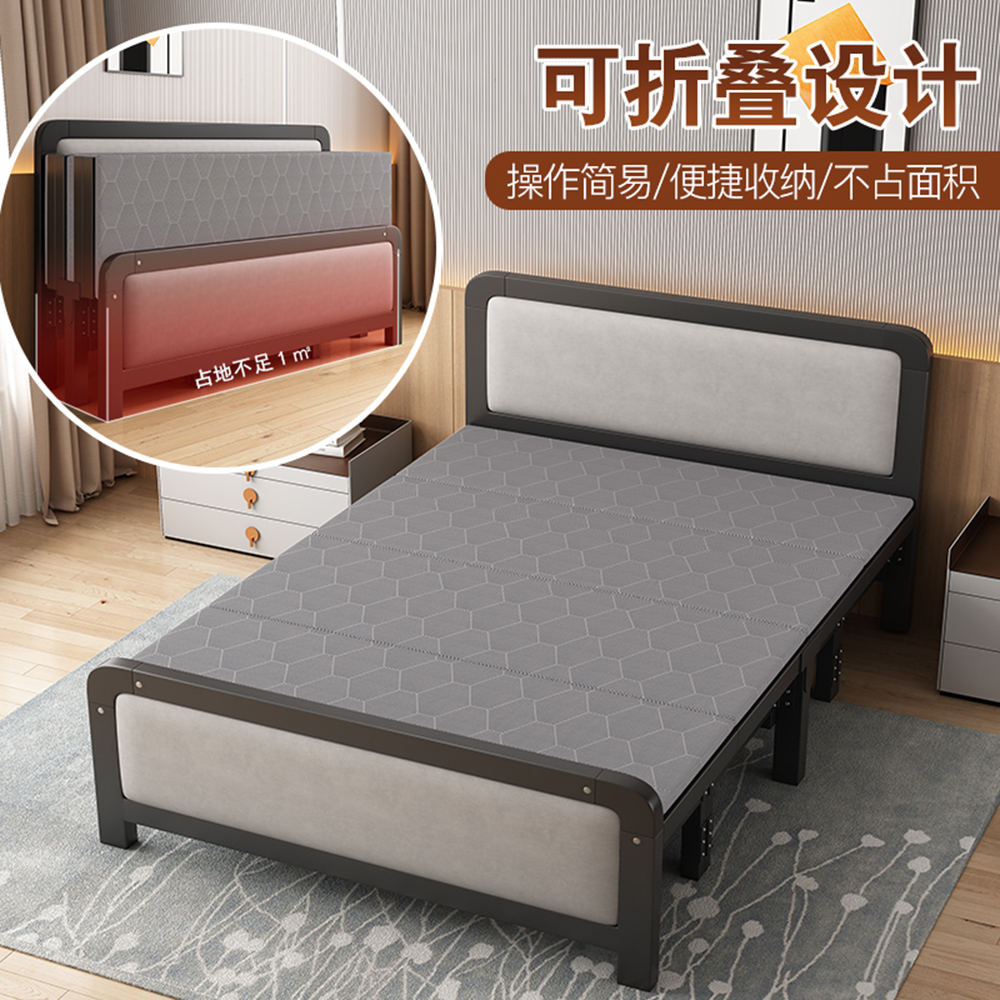 【木洸】可折疊免安裝家用單雙人185*90*40cm折疊床（沙發床/鐵床/行軍床）