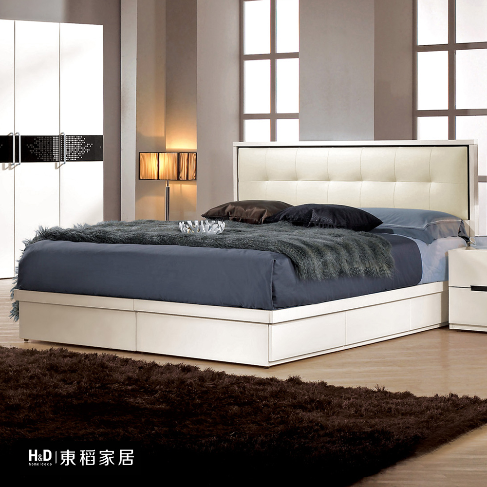 H&D 東稻家居 雙人床6尺(TCM-06266) 6尺雙人加大床組