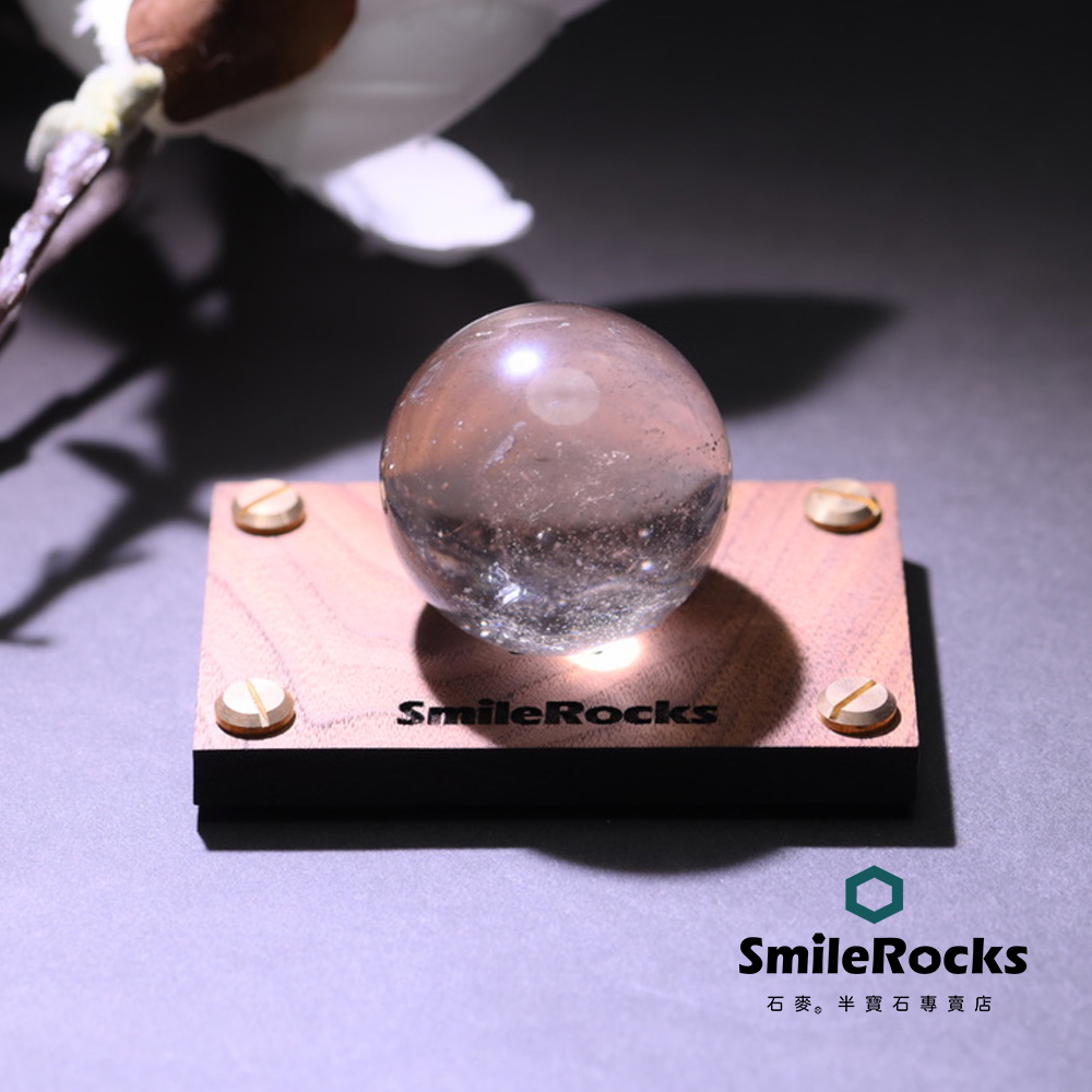 SmileRocks 石麥 茶黃晶球 直徑4.5cm No.051420005