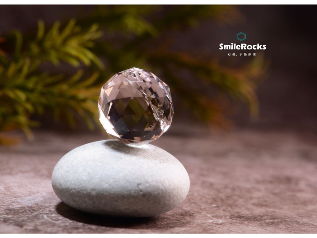 SmileRocks 石麥水晶原礦彩虹光刻面茶水晶球No.621070845 - PChome 24h購物