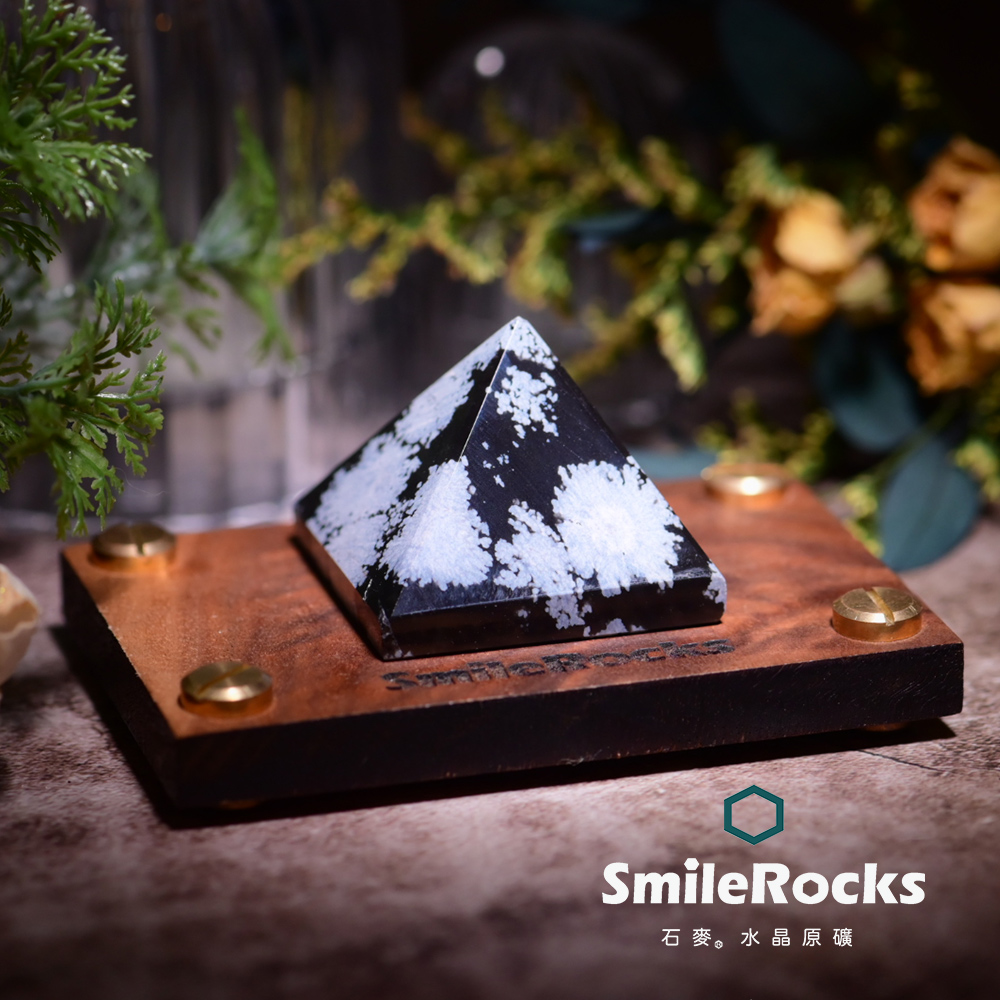 SmileRocks 石麥雪花黑曜石金字塔No080730363 - PChome 24h購物