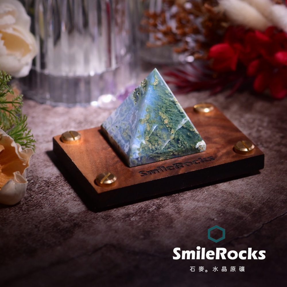 SmileRocks 石麥水草瑪瑙金字塔No.080800360 - PChome 24h購物