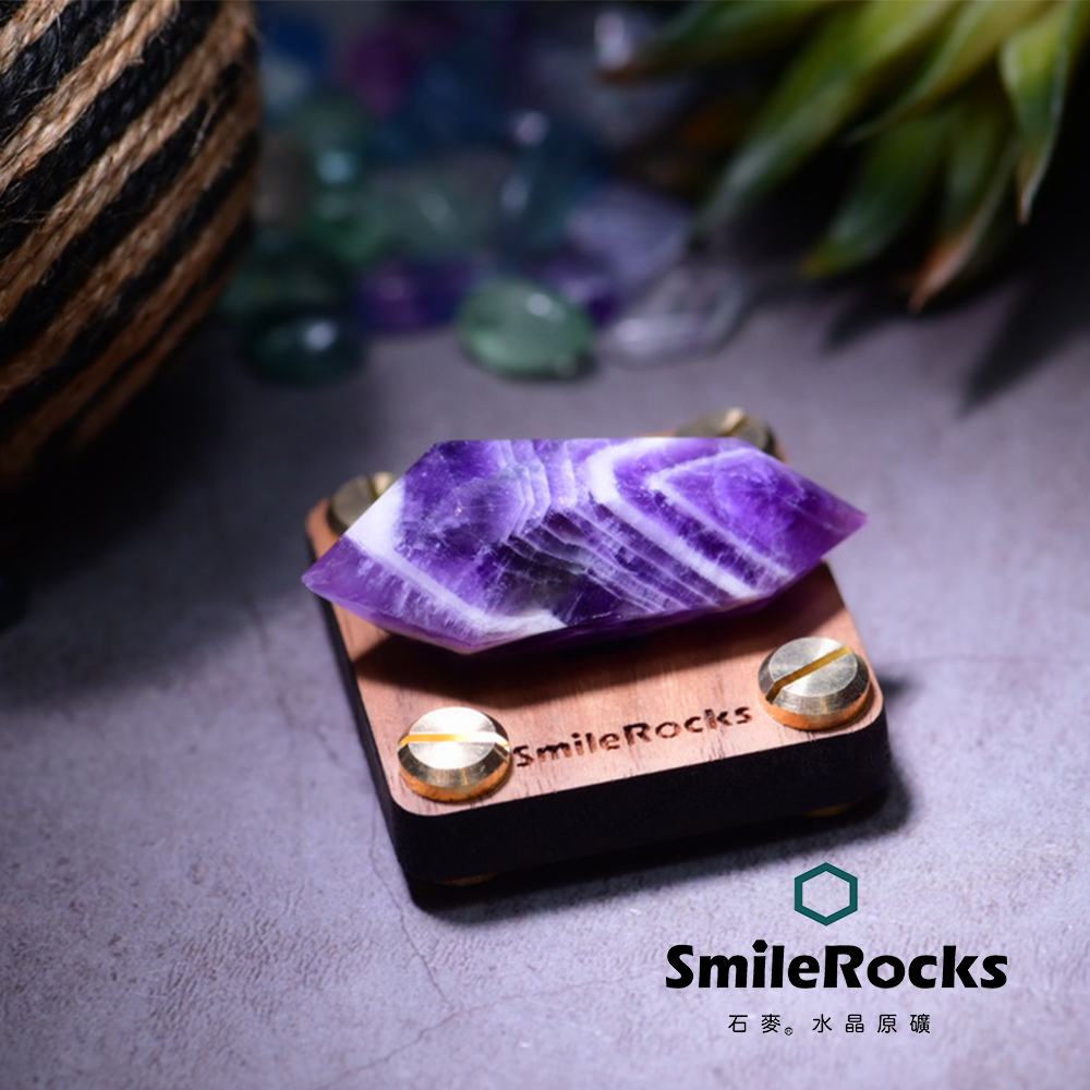 SmileRocks 石麥 夢幻紫水晶雙尖柱 No.624380556