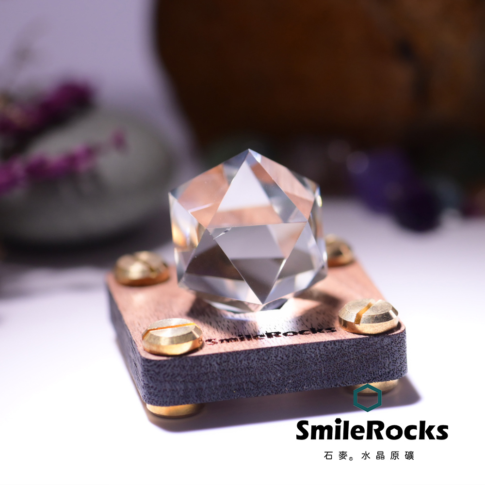 SmileRocks 石麥 刻面白水晶球 直徑3.0cm No.624270565