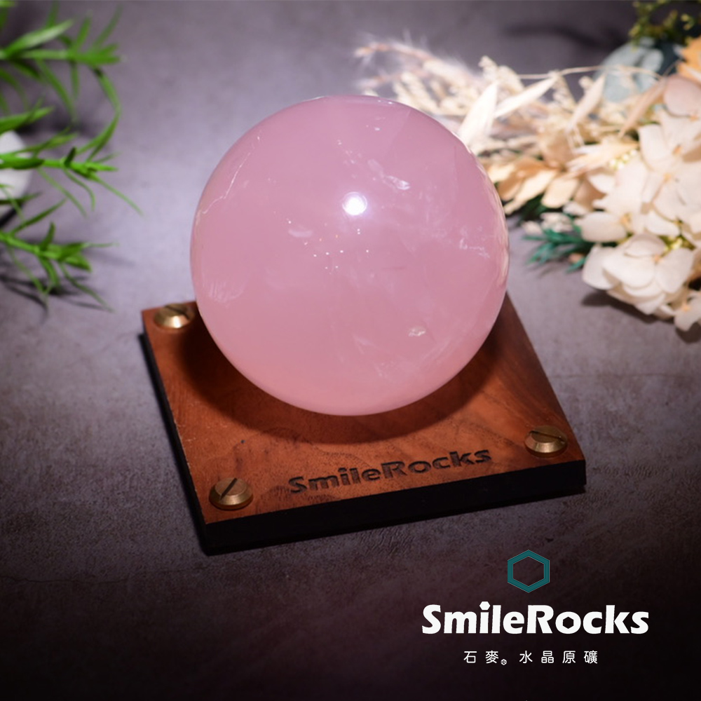 SmileRocks 石麥 粉晶球 直徑7.4cm No.051480916