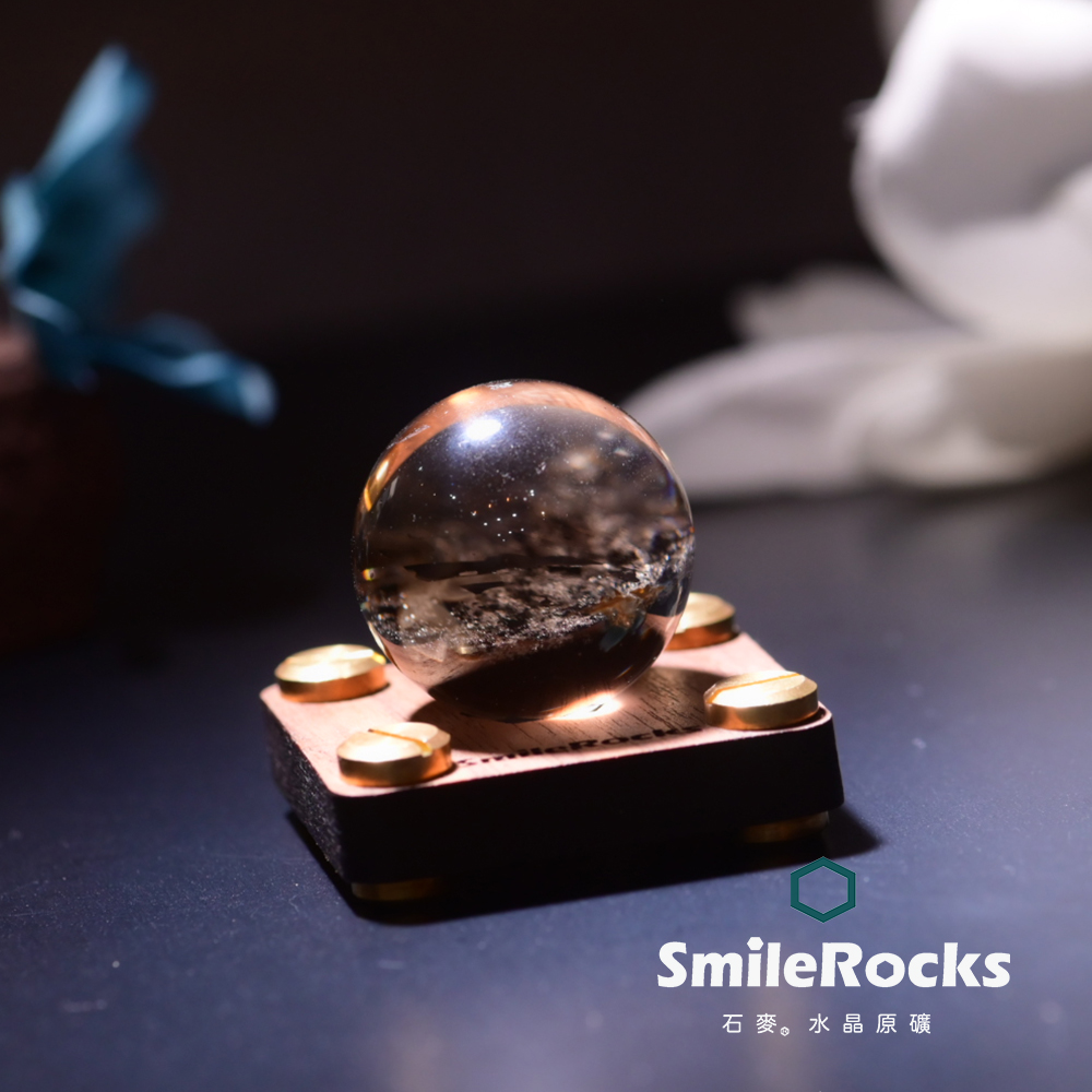 SmileRocks 石麥 茶水晶球 SmilePAD 4.5X4.5cm 1000首選 No.62603260414