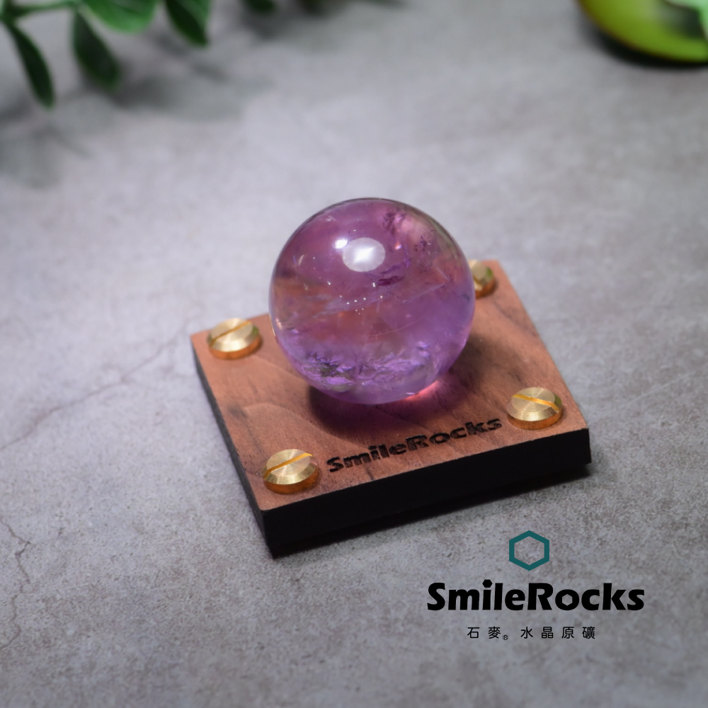 SmileRocks 石麥紫水晶球SmilePAD 6X6cm 2000優購No.62612260902