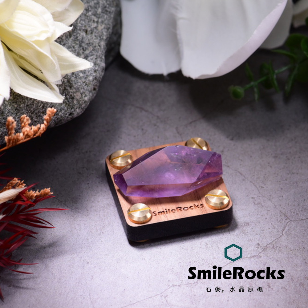 SmileRocks 石麥 紫水晶隨形冰塊水晶No.623240113