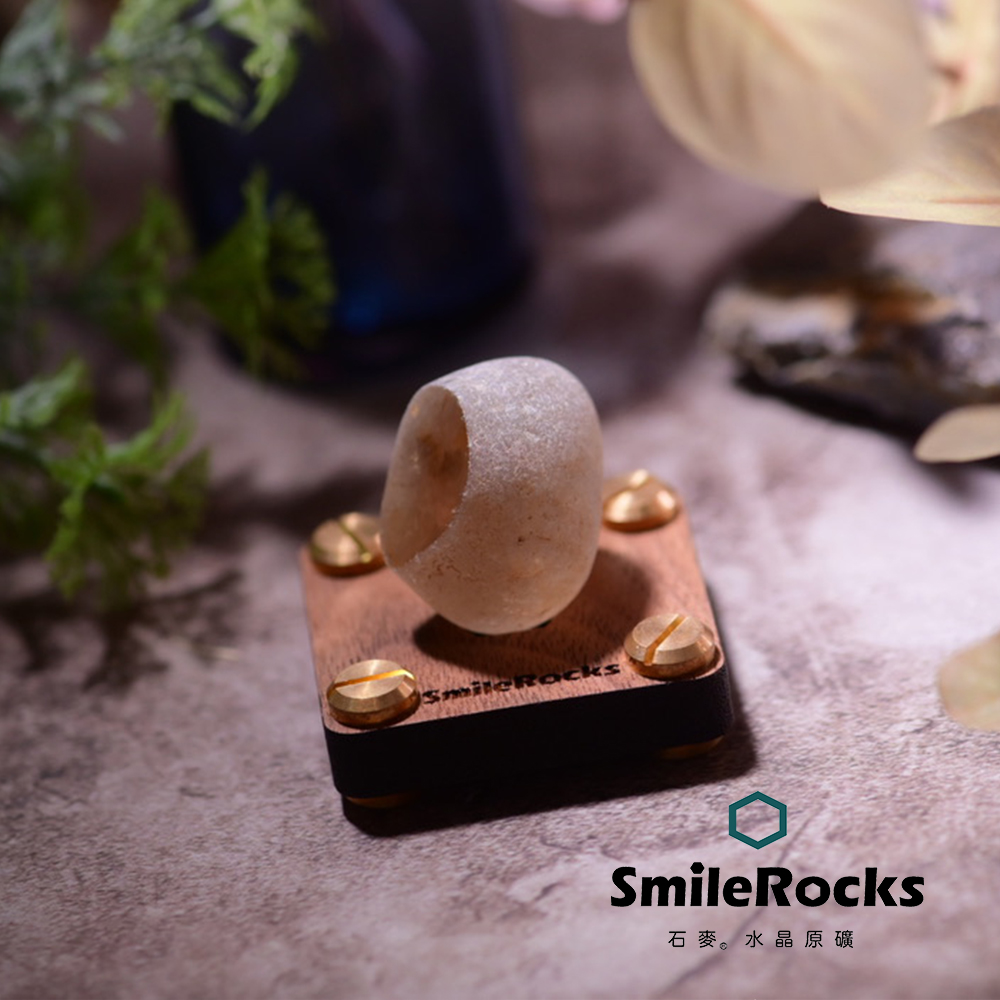 SmileRocks 石麥 半拋白水晶原礦No.6251650728