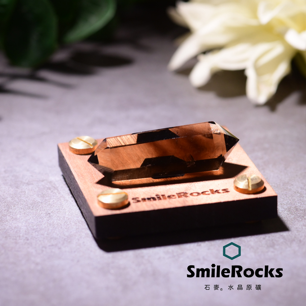 SmileRocks 石麥 雙尖茶水晶 SmilePAD 6X6cm 1000首選 No.62607260340