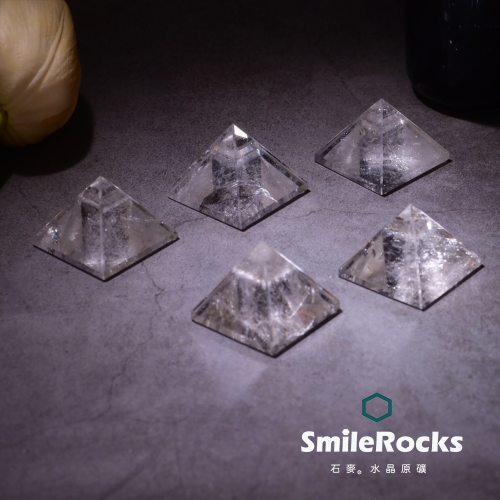 SmileRocks 石麥 白水晶金字塔 SmilePAD 6X6cm 1000首選 No.62555260404