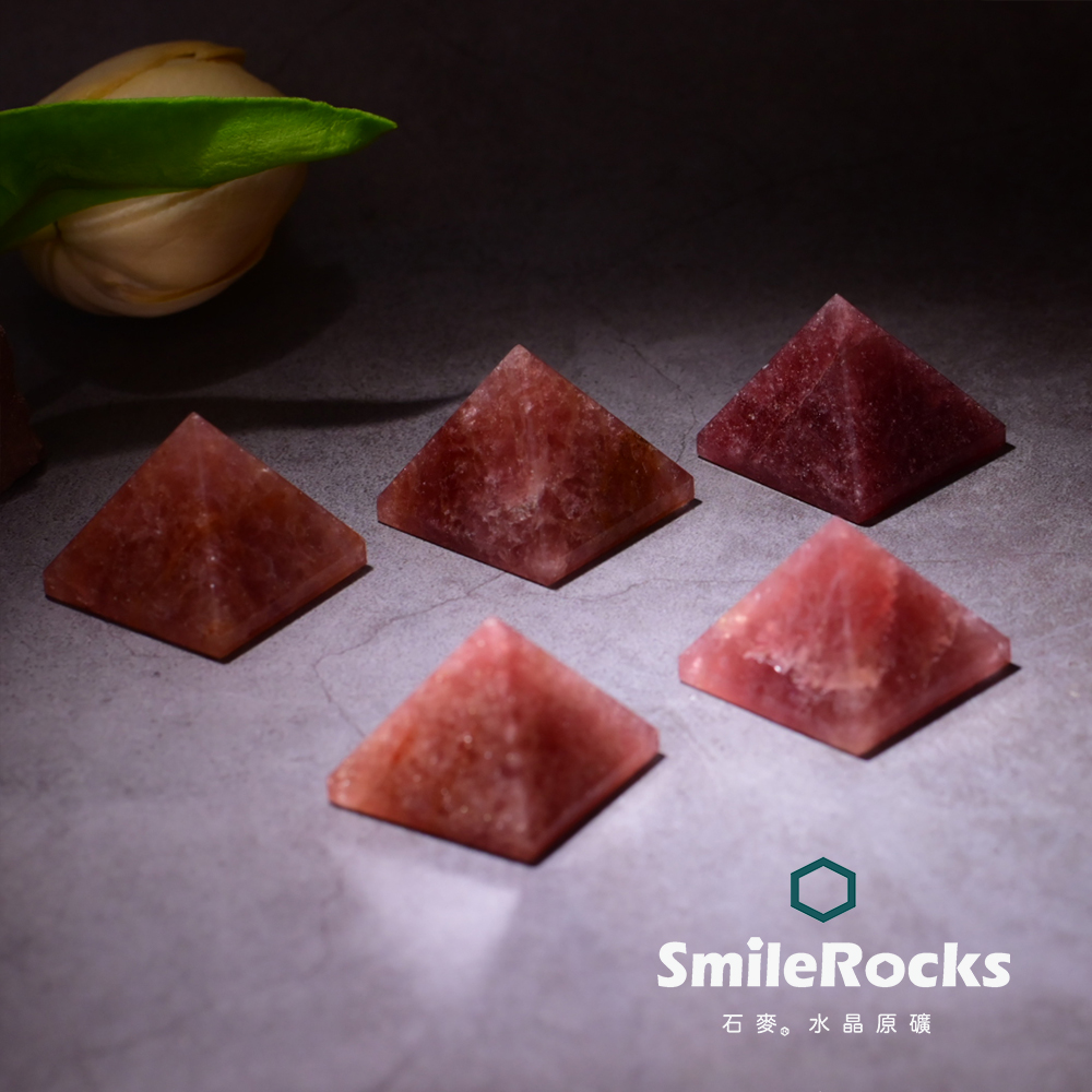 SmileRocks 石麥 草莓晶金字塔 SmilePAD 6X9cm 1000首選 No.62548260401