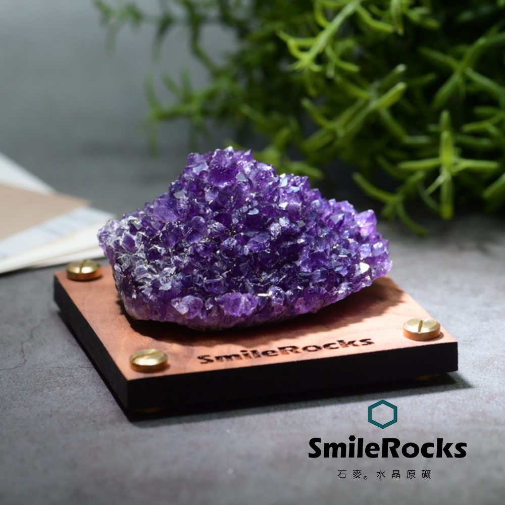 SmileRocks 石麥紫水晶花原礦SmilePAD 9X9cm 3000玩家No.6257290515