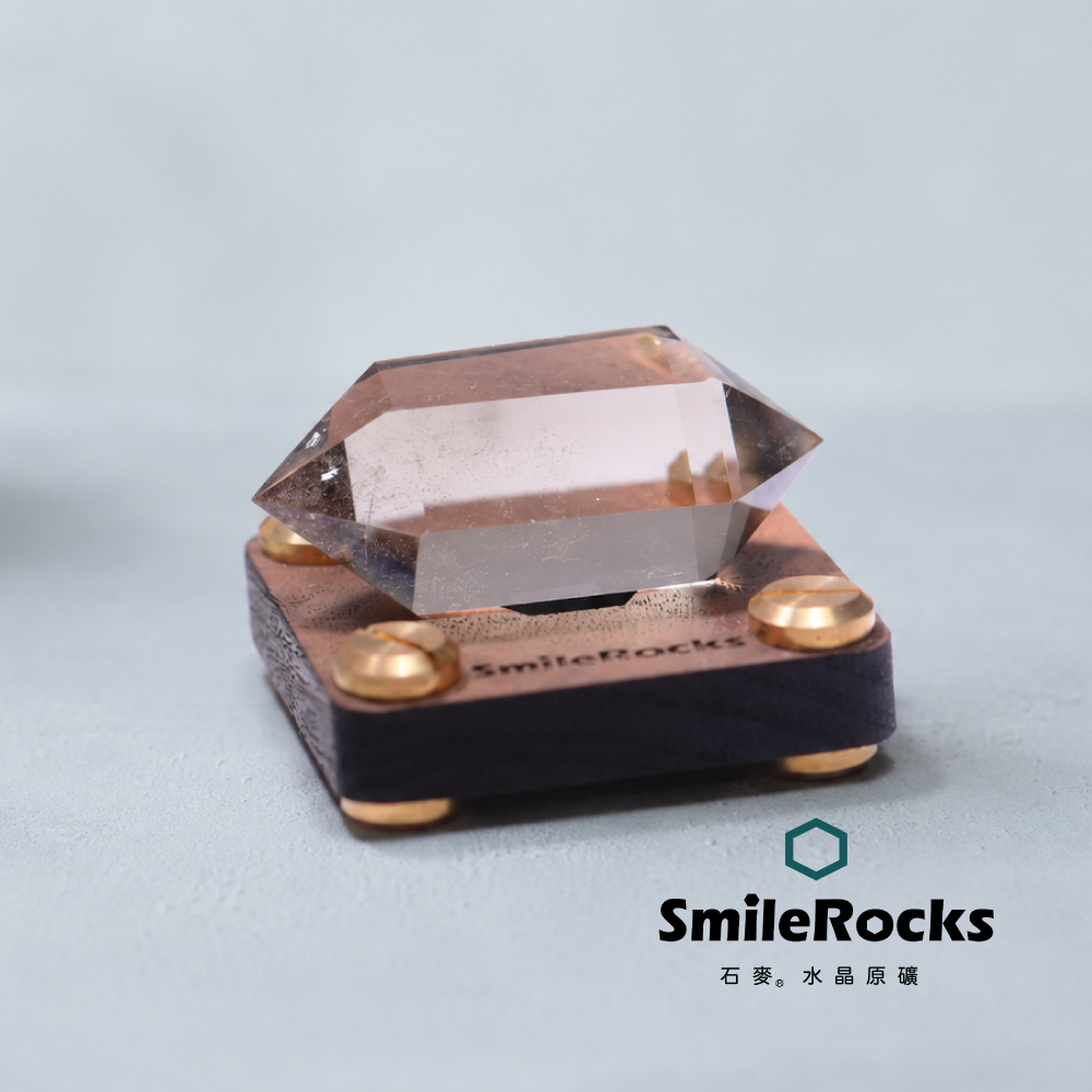 SmileRocks 石麥 雙尖茶水晶 SmilePAD4.5X4.5cm 1000首選 No.62607260721