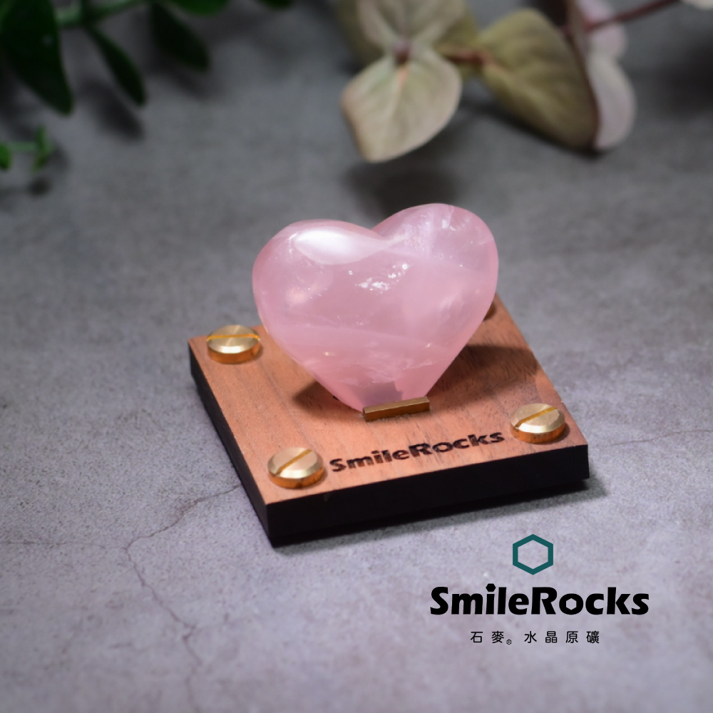 SmileRocks 石麥 心形粉水晶 SmilePAD 6X6cm 1000首選 No.62618260905